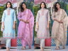 9625 Label Khoj Poster Linen Designer Readymade Suits Catalog
